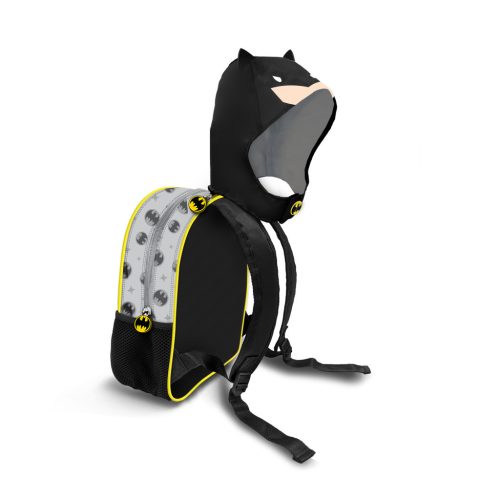 BATMAN GRAUER Kapuzenrucksack aus wasserdichtem Material - 26cm X 31cm X 11cm
