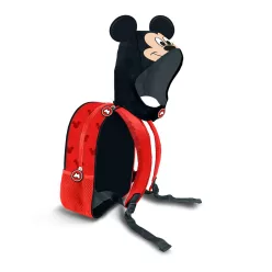   MICKEY MAUS Kapuzenrucksack aus wasserdichtem Material - 26cm X 31cm X 11cm