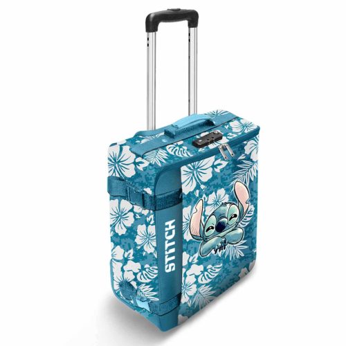 STITCH faltbarer Kabinenkoffer BLAU - 36cm X 52cm X 20cm