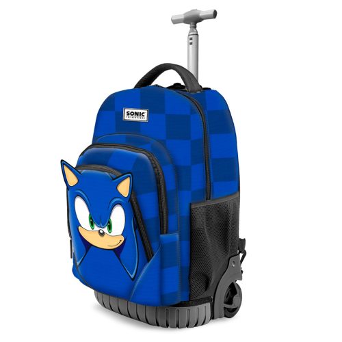 SONIC GTS Rollender Schulranzen/Mini-Koffer - BLAU - 32cm X 47cm X 25cm
