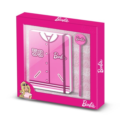 BARBIE Pink Diary + Pen Set - 22.4cm X 23.2cm X 2.2cm