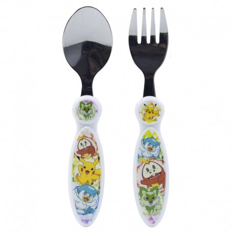 2 STÜCK ELLIPTISCHE METALLBESTECK-SET POKEMON