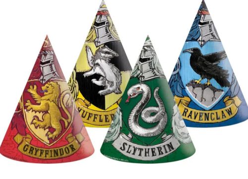 6 Stück Papierhut HARRY POTTER HOGWARTS HOUSES