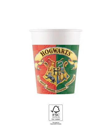 8 Stück Pappbecher 200 ml HARRY POTTER