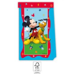 4 Stück Papier Partytasche MICKEY ROCK THE HOUSE