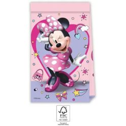 4 Stück Papier-Partytasche MINNIE MAUS