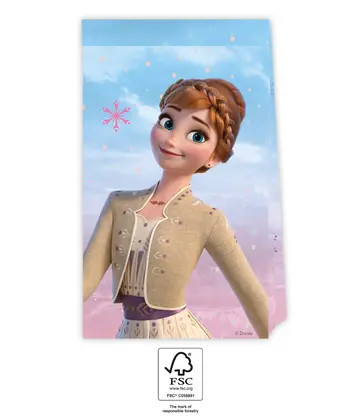 4er-Pack Papierpartybeutel FROZEN 2 WIND SPIRIT
