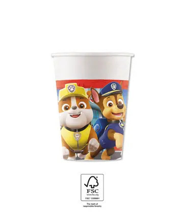 8 Stück Pappbecher 200 ml Paw Patrol