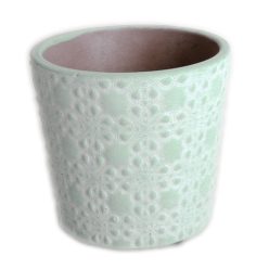 ZEMENTKASSETTE KREIS BLUMEN GRÜN14*12