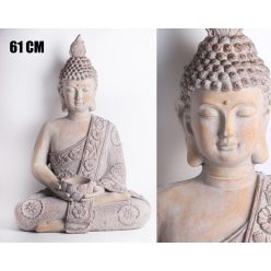 AUSSEN.BUDDHA SITZEND BEIGE    61