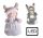 AUSSEN.MÄDCHEN+TASCHE+LED GRAU40,5