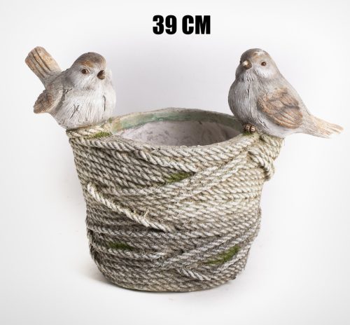 AUSSEN.KASTEN 2VÖGEL GRAU/GRÜN39
