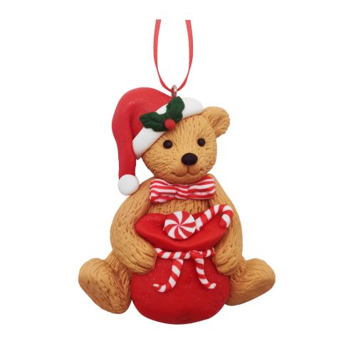 TON KARIERTE TEDDYBÄR 7*2*9