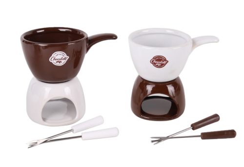 K.FONDUE SETZT WEIß/BRAUN 2S13,3