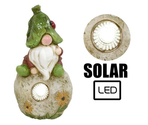 K.ZWERG AUF STEIN SOLAR+LED  22