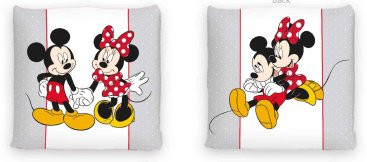 Disney Minnie Maus, Dekokissen - beidseitiges Muster - 40 x 40 cm