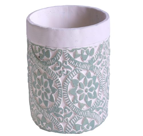 BET.VASE GRÜNE BLUME 14*18
