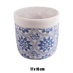 BET.KAS.KÖR KÉK VIRÁG 17*16