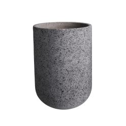 B.VASE GEBOGEN GRAPHIT 14*20,5