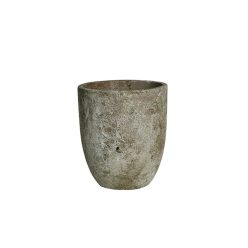 B.VASE GEFLECKT MOOSGRÜN14*16