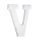 K.TEETASSE "V" WEISS 15*11,5