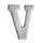 K.TEETASSE "V" GRAU 15*11,5