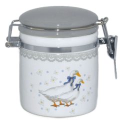 K.SCHLIESSENDES GLAS MIT ENTE 10*8