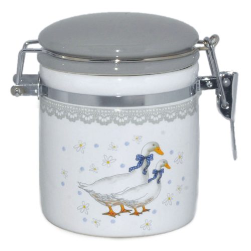 K.SCHLIESSENDES GLAS MIT ENTE 10*8