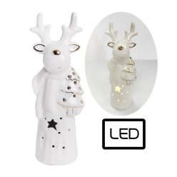 PORZ.LED RENTIER ROT/GOL19