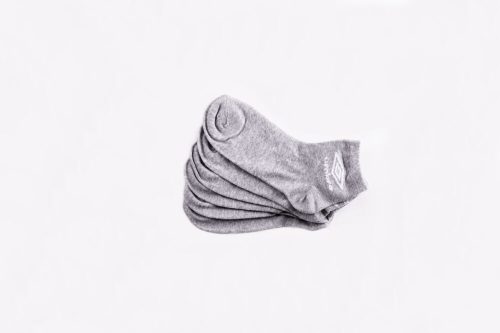 Unisex Baumwoll-Socken - Kurzsocken - 3 Paar - 35-40 - Grau - Umbro
