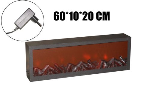 METALL KAMIN FEUER 60*10*20