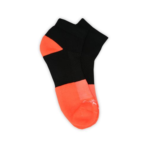 Herren Baumwoll-Laufsocken - 43-46 - Orange-Schwarz - Evidence