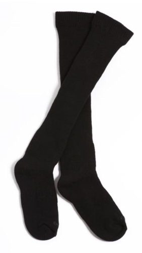 Unisex Plüsch-Kniestrümpfe - Baumwoll-Plüsch-Kniestrümpfe - 39-42 - Schwarz - Evidence