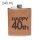 FLACHE RÜCKSEITE STAHL "40" BRAUN 240ML