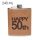 FLACHE RÜCKSEITE STAHL "50" BRAUN 240ML