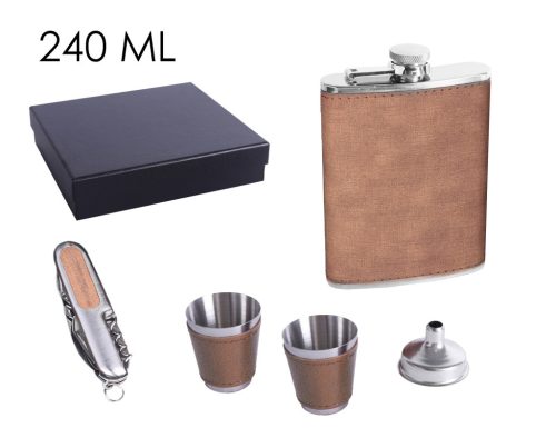 FLACHE RÜCKSEITE TÖL + 2 POHL BICSBAR 240ML