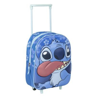 Disney Stitch rollender 3D Kinderkoffer, 31 cm
