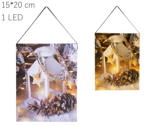 BILD+1LED WEIHNACHTSTÜR30*40