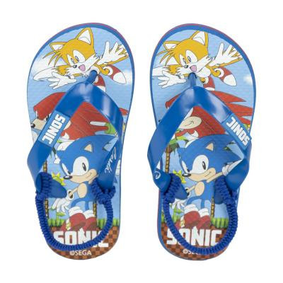 Sonic Premium Flip-Flop Hausschuhe mit Fersenriemen - 28-29
