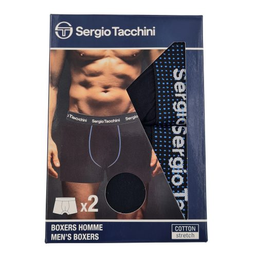 Sergio Tacchini Herren Baumwollboxershorts - 2 Stück/Packung