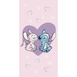 Disney Stitch Love 100% Baumwollstrandtuch - 70x140 cm