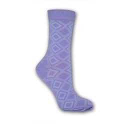   Damensocken - Baumwoll-Sneakersocken - 39-42 - lila kariert - Evidence