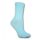Damensocken - Baumwoll-Sneakersocken - 39-42 - hellblau mit silbernen Fäden durchzogen - Evidence