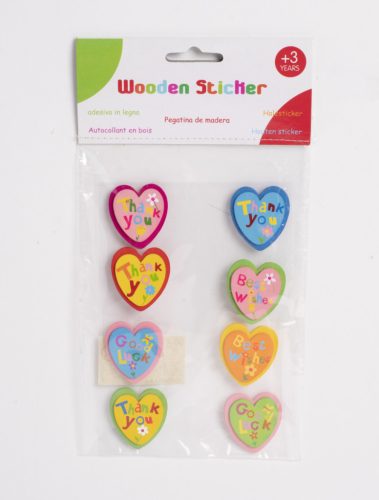 HOLZ.AUFKLEBER*8 HERZHAFT