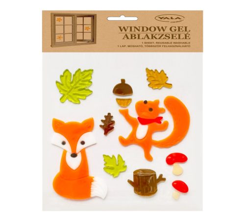 FENSTERBILD FUCHS+EICHHÖRNCHEN+MAUS 20*25