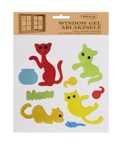 FENSTERBILD KATZEN MEOW 20*25