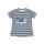 Baumwoll-T-Shirt mit Strass und Schuhmuster verziert - Gestreift - 110