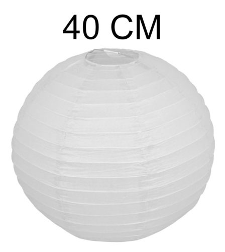 PAPIERLAMPENSCHIRM KUGEL WEISS 40