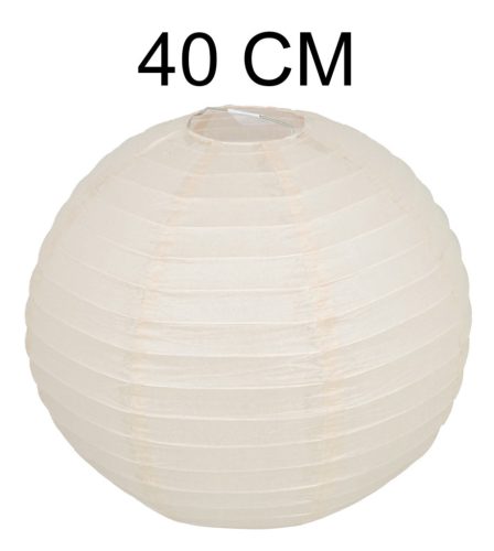 PAPIERLAMPENSCHIRM KUGEL CREME 40
