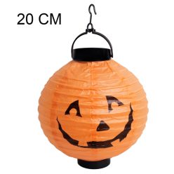 PAPIERLAMPE+LED HÄNGEND ORANGE 20